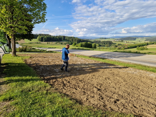 Mit Sand vermischen und Auss&auml;hen