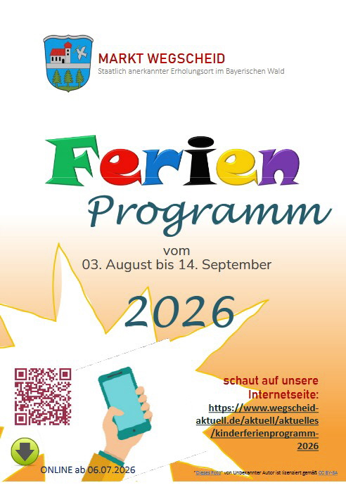Kinderferienprogramm 2026 Flyer