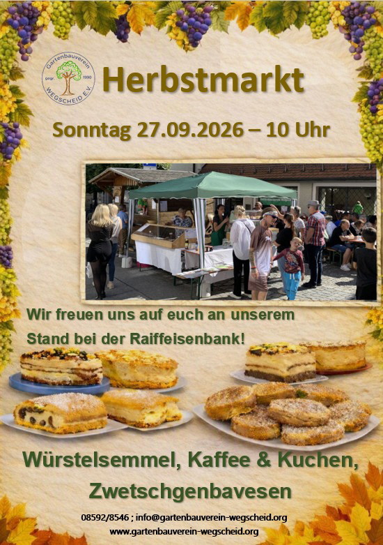 Flyer Herbstmarkt 2026