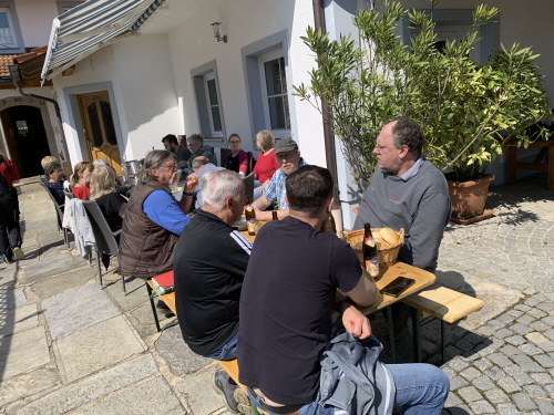 Am Schluss gibts wie immer eine Brotzeit