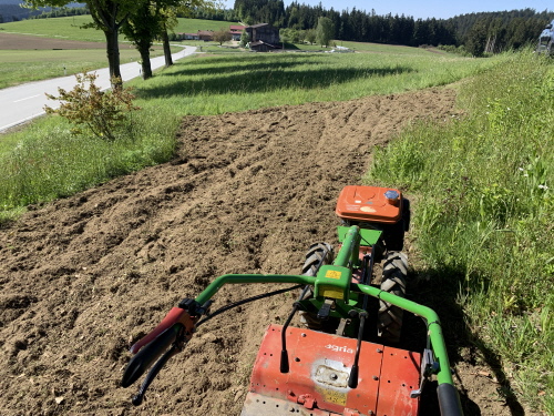 Dann kommt die Fräse dran